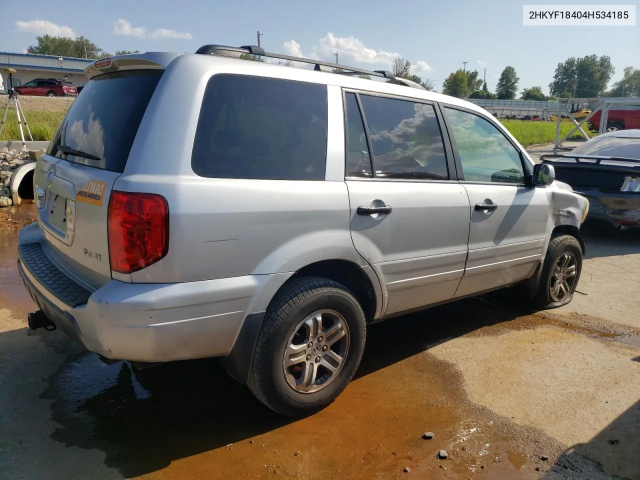 2004 Honda Pilot Ex VIN: 2HKYF18404H534185 Lot: 67757014