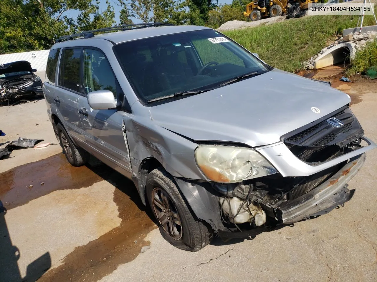 2004 Honda Pilot Ex VIN: 2HKYF18404H534185 Lot: 67757014