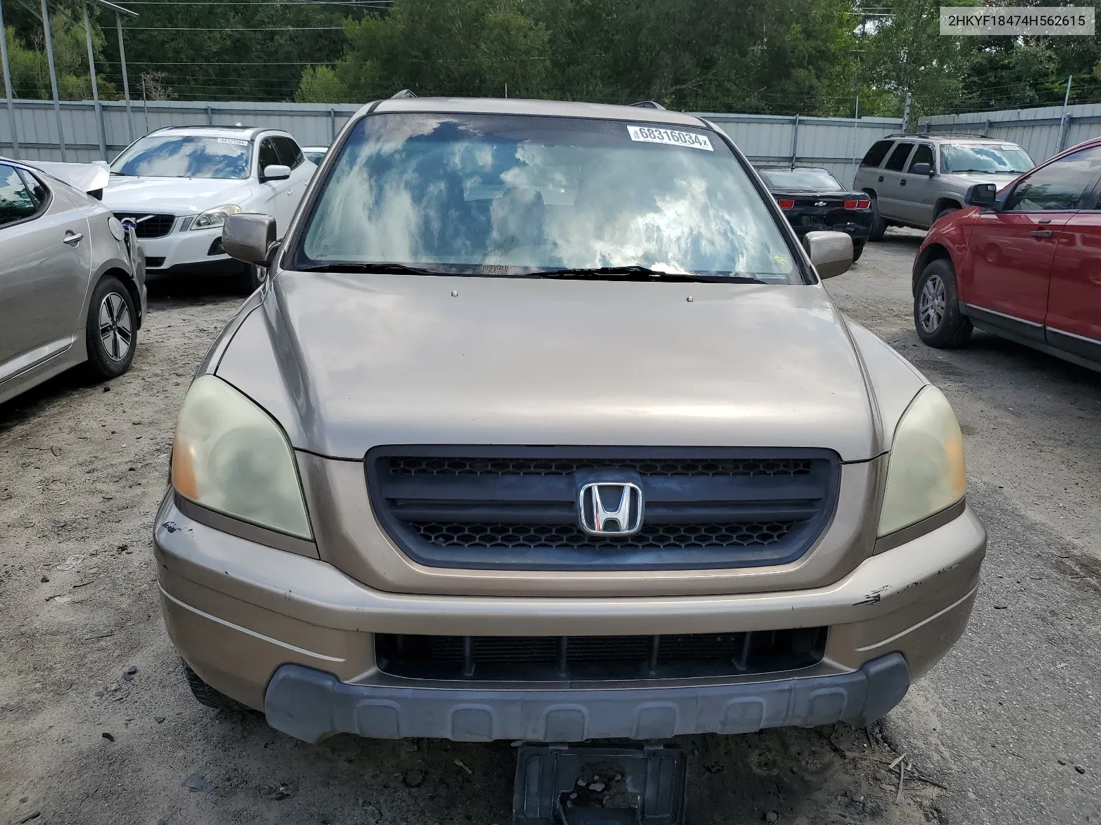 2HKYF18474H562615 2004 Honda Pilot Ex