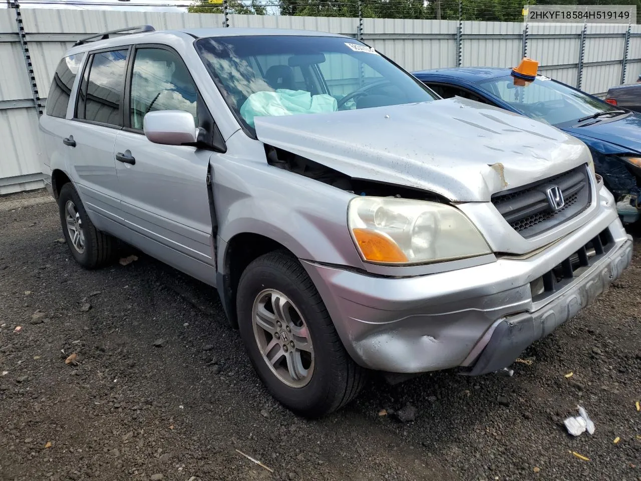 2004 Honda Pilot Exl VIN: 2HKYF18584H519149 Lot: 68347044