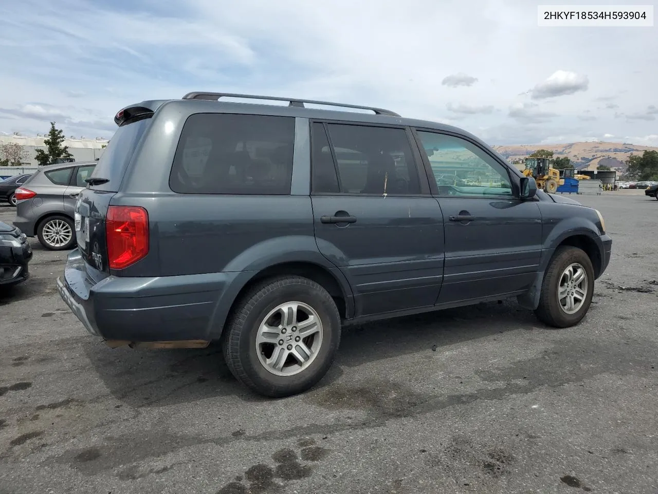 2004 Honda Pilot Exl VIN: 2HKYF18534H593904 Lot: 68356264