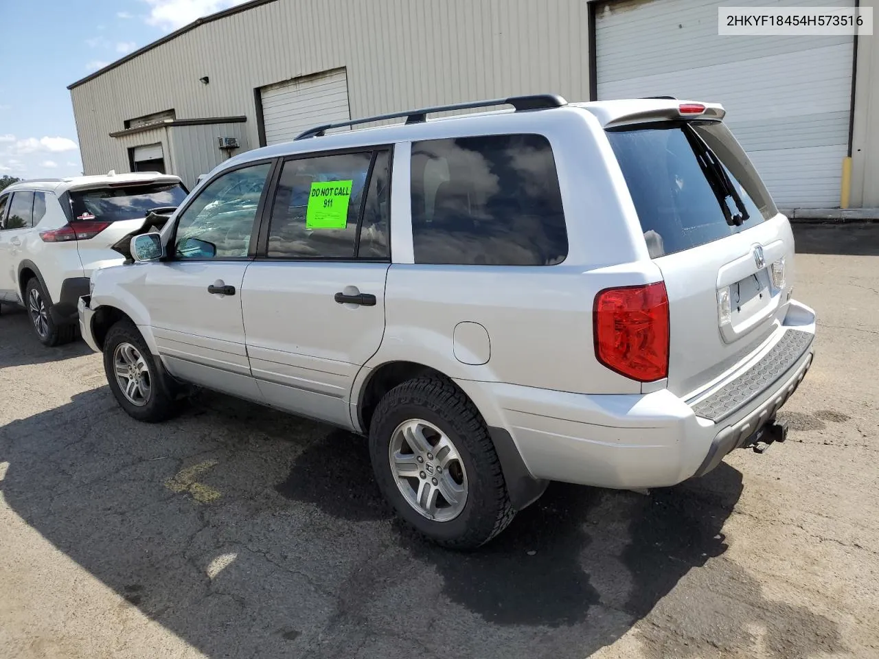 2004 Honda Pilot Ex VIN: 2HKYF18454H573516 Lot: 68391704