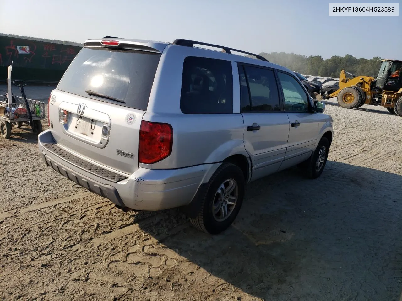 2004 Honda Pilot Exl VIN: 2HKYF18604H523589 Lot: 69185334