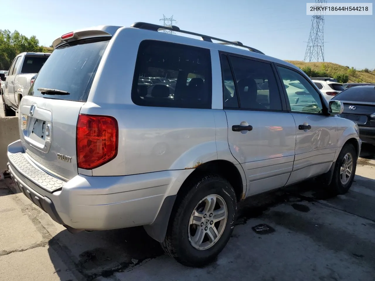 2004 Honda Pilot Exl VIN: 2HKYF18644H544218 Lot: 69693604