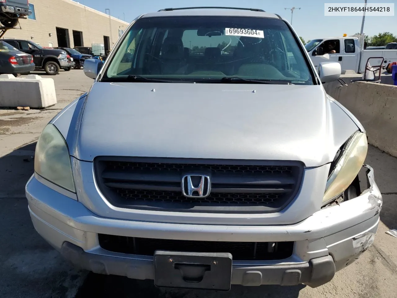 2004 Honda Pilot Exl VIN: 2HKYF18644H544218 Lot: 69693604