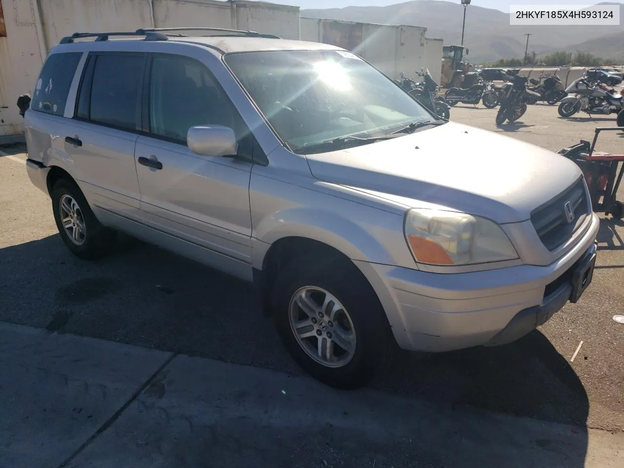 2004 Honda Pilot Exl VIN: 2HKYF185X4H593124 Lot: 69894164