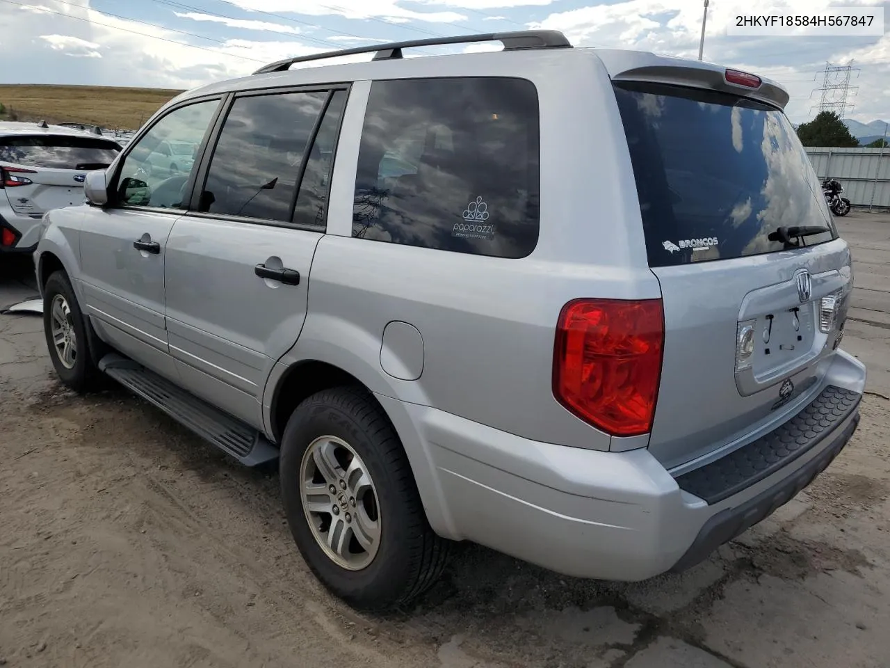 2004 Honda Pilot Exl VIN: 2HKYF18584H567847 Lot: 70194764