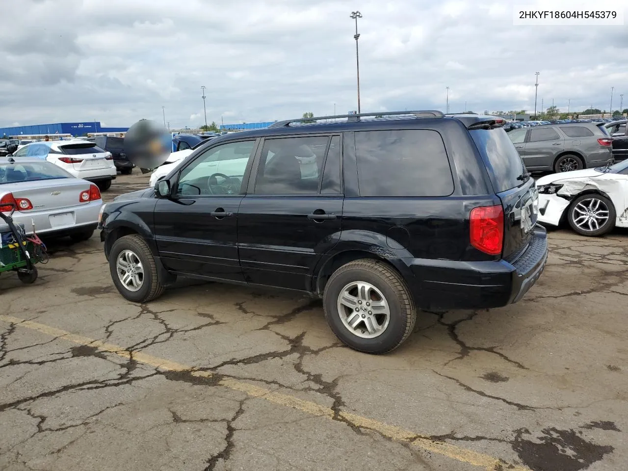 2004 Honda Pilot Exl VIN: 2HKYF18604H545379 Lot: 70232544