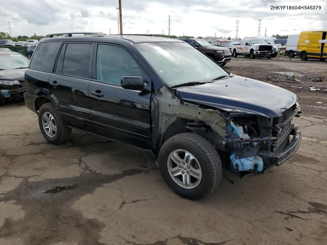 2004 Honda Pilot Exl VIN: 2HKYF18604H545379 Lot: 70232544