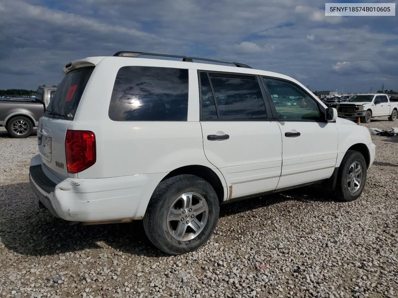 2004 Honda Pilot Exl VIN: 5FNYF18574B010605 Lot: 70315414