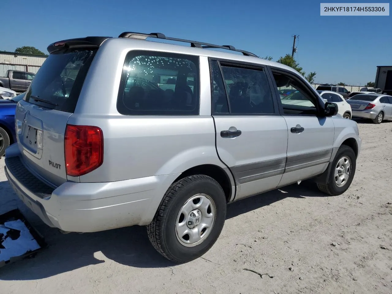 2004 Honda Pilot Lx VIN: 2HKYF18174H553306 Lot: 70779314