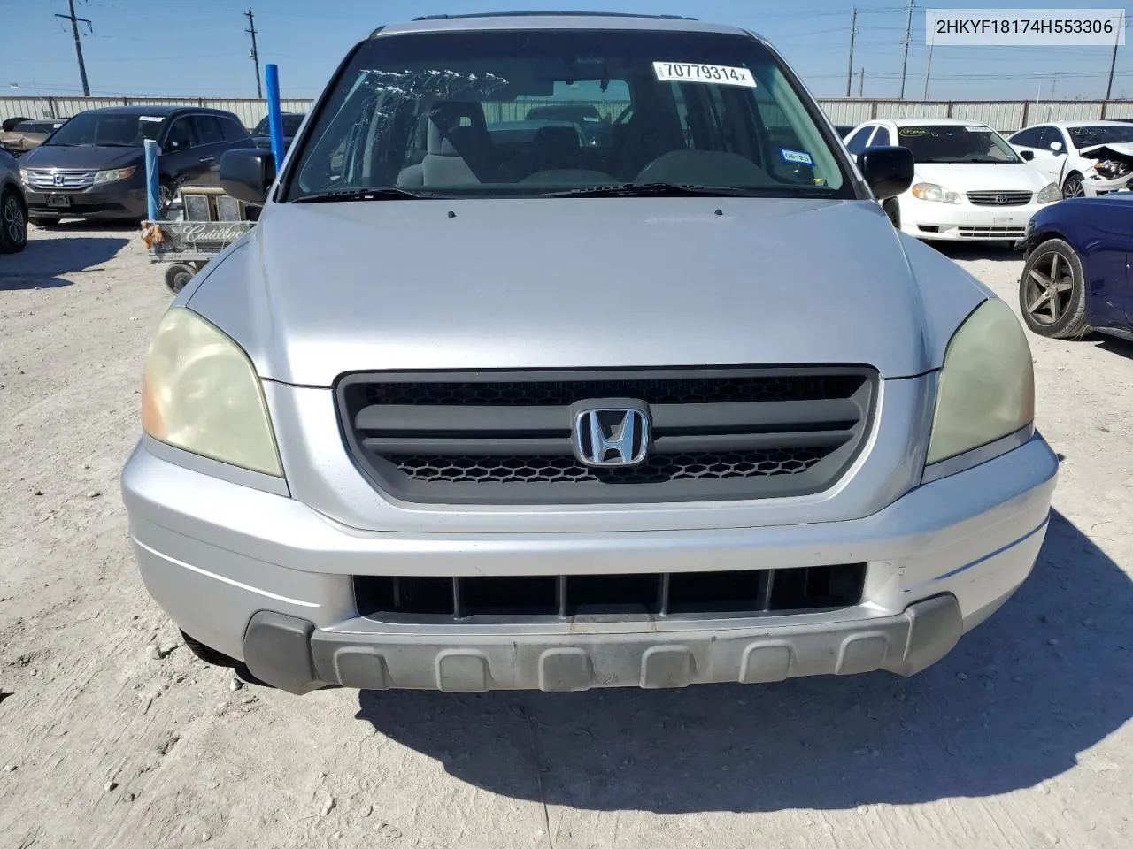 2004 Honda Pilot Lx VIN: 2HKYF18174H553306 Lot: 70779314