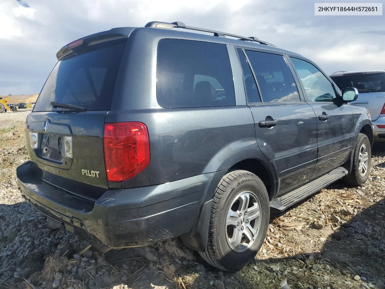 2004 Honda Pilot Exl VIN: 2HKYF18644H572651 Lot: 71020174