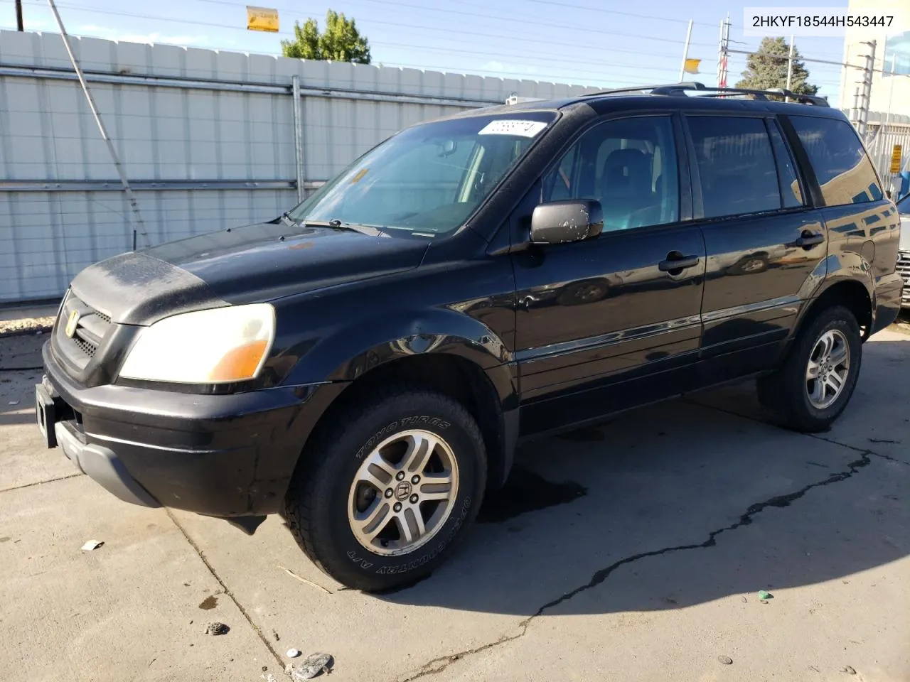 2004 Honda Pilot Exl VIN: 2HKYF18544H543447 Lot: 72588774