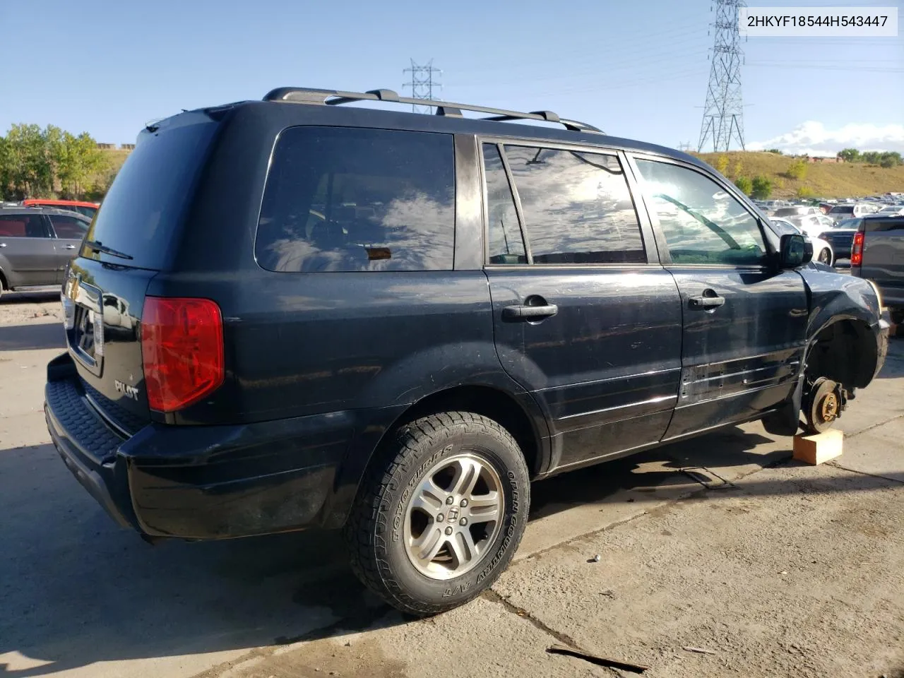 2004 Honda Pilot Exl VIN: 2HKYF18544H543447 Lot: 72588774