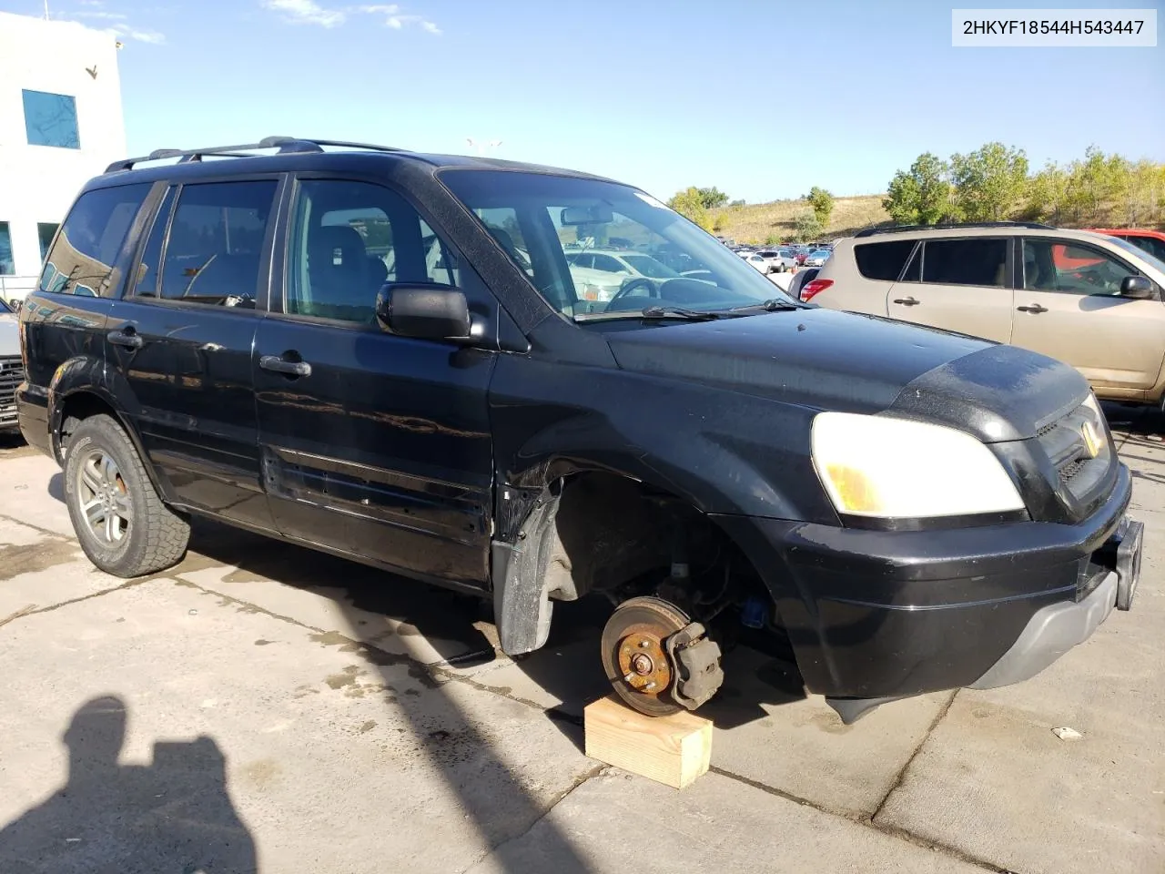 2004 Honda Pilot Exl VIN: 2HKYF18544H543447 Lot: 72588774