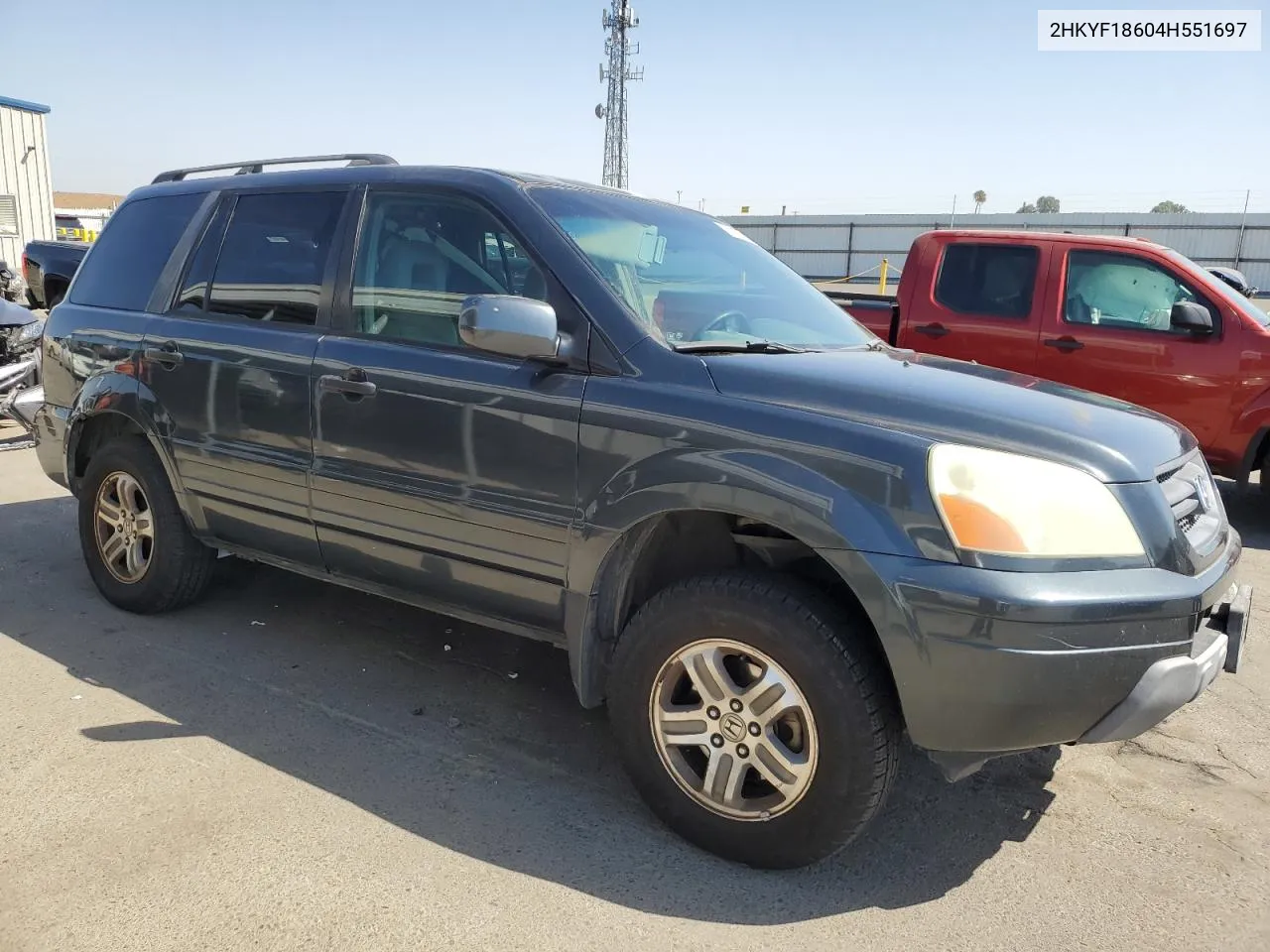 2004 Honda Pilot Exl VIN: 2HKYF18604H551697 Lot: 73060204