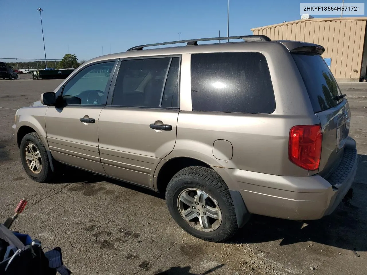 2004 Honda Pilot Exl VIN: 2HKYF18564H571721 Lot: 75540854