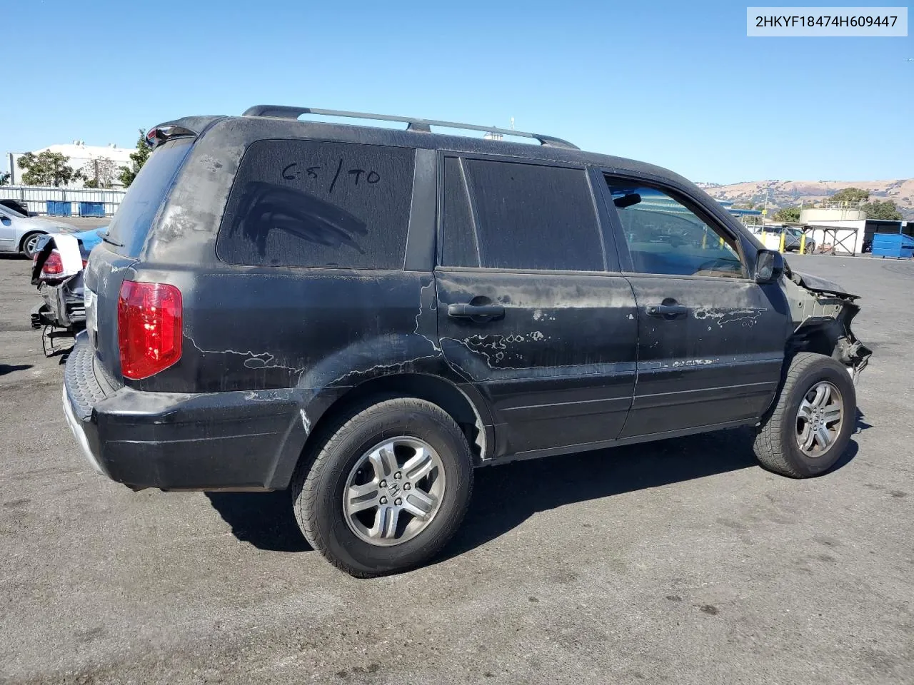 2004 Honda Pilot Ex VIN: 2HKYF18474H609447 Lot: 76087774