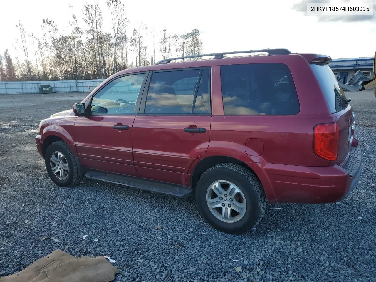 2004 Honda Pilot Exl VIN: 2HKYF18574H603995 Lot: 76495914