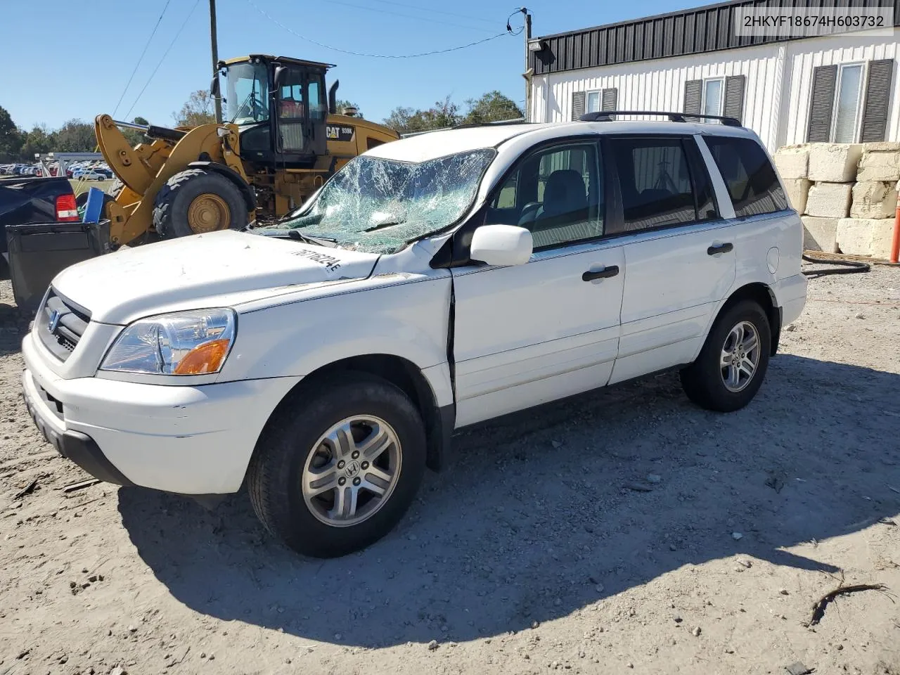 2004 Honda Pilot Exl VIN: 2HKYF18674H603732 Lot: 76716224