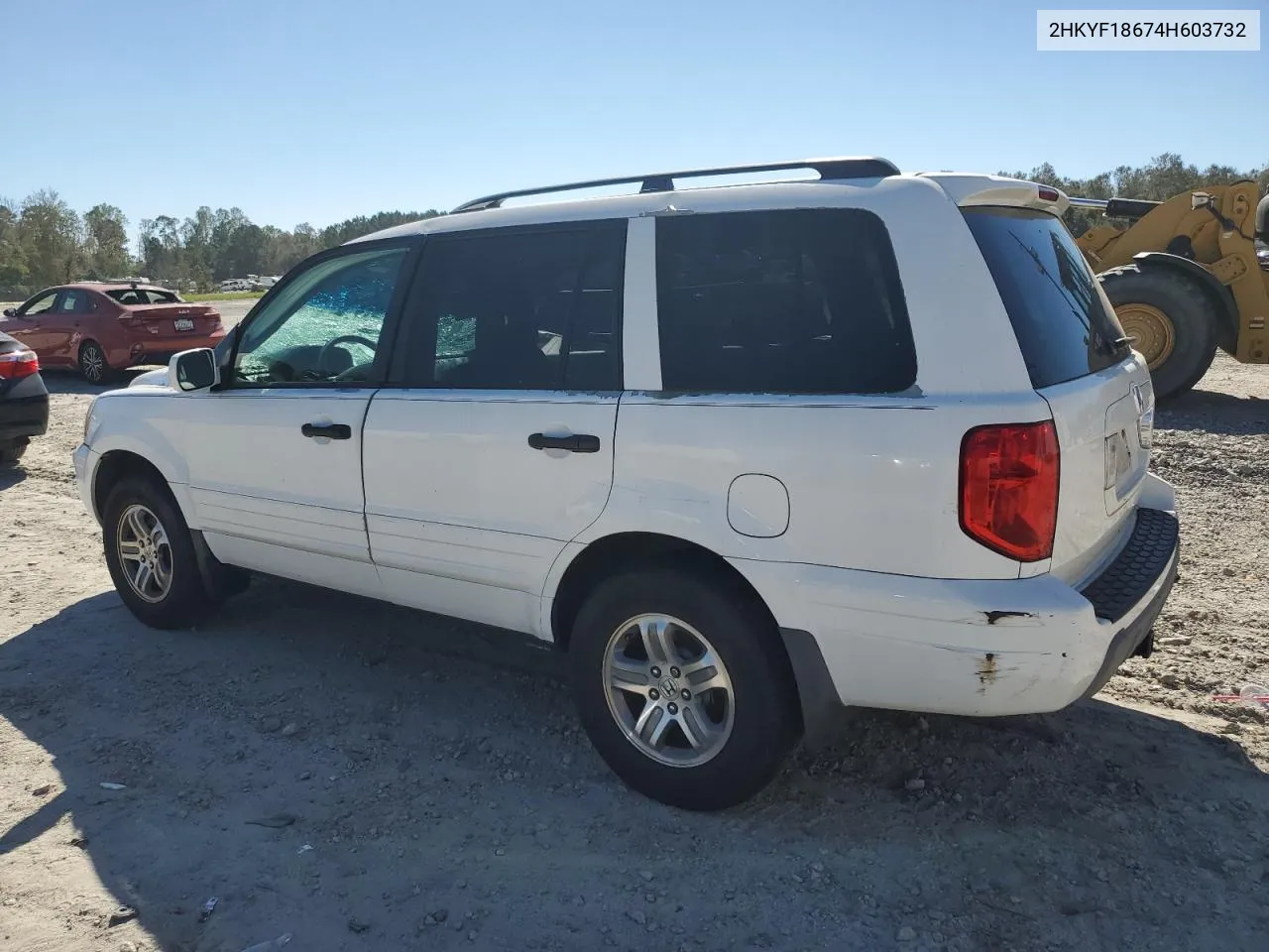 2004 Honda Pilot Exl VIN: 2HKYF18674H603732 Lot: 76716224