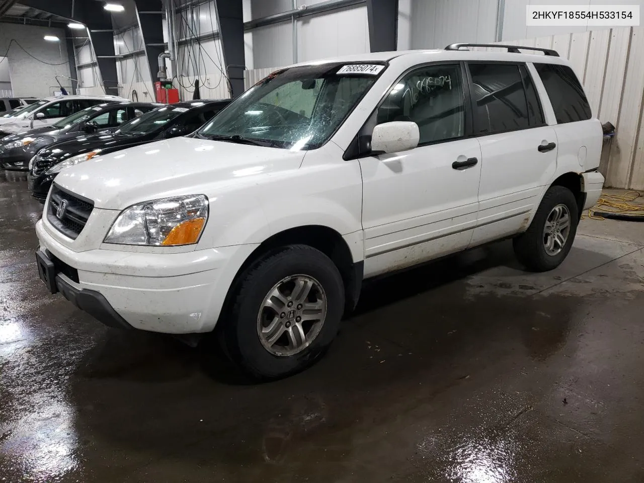 2004 Honda Pilot Exl VIN: 2HKYF18554H533154 Lot: 76885074