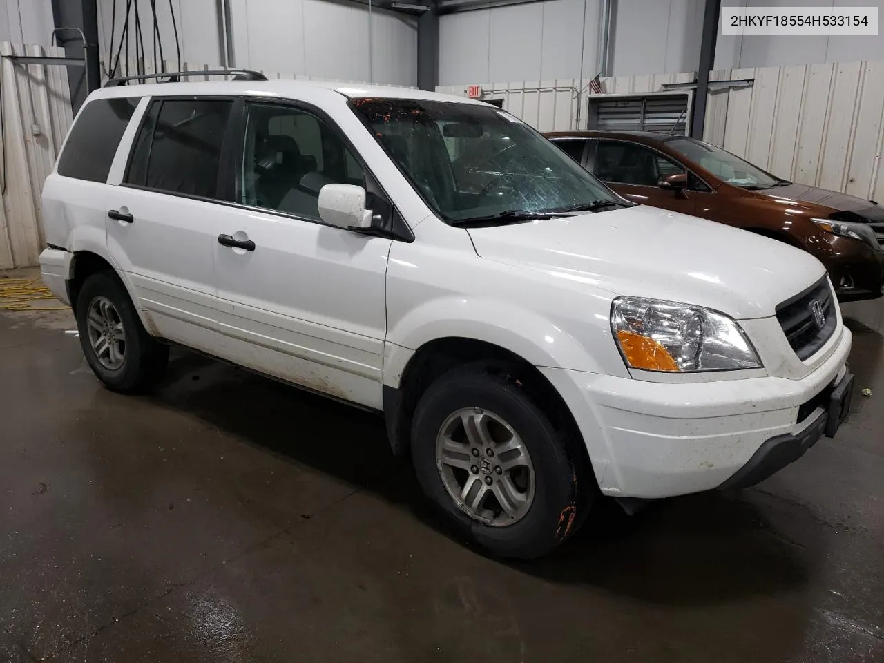 2004 Honda Pilot Exl VIN: 2HKYF18554H533154 Lot: 76885074