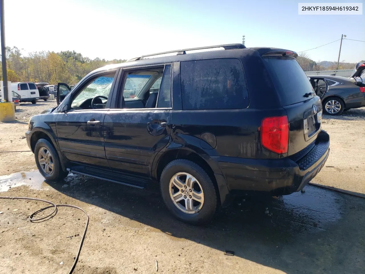 2004 Honda Pilot Exl VIN: 2HKYF18594H619342 Lot: 77005984