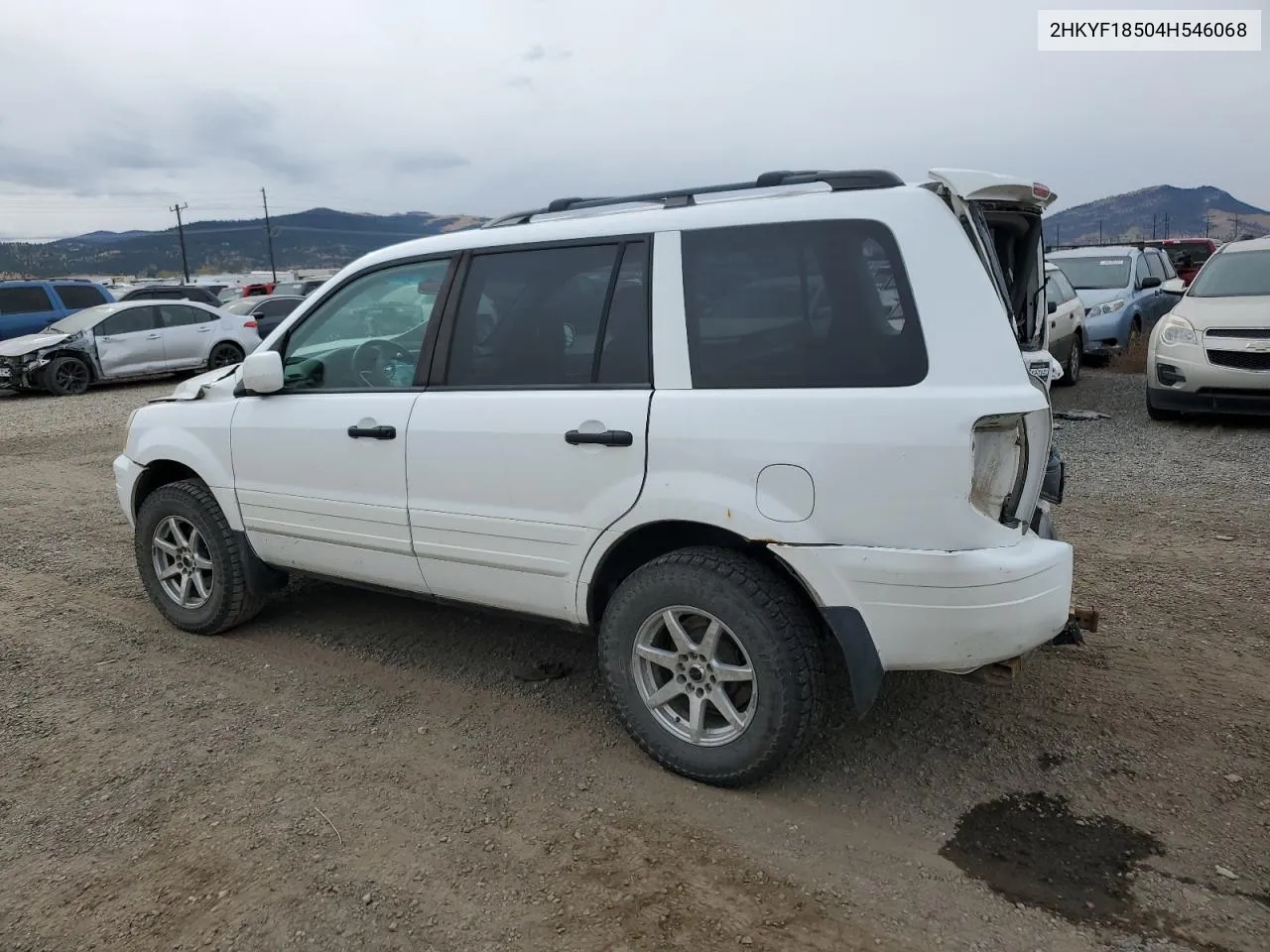 2004 Honda Pilot Exl VIN: 2HKYF18504H546068 Lot: 77096464