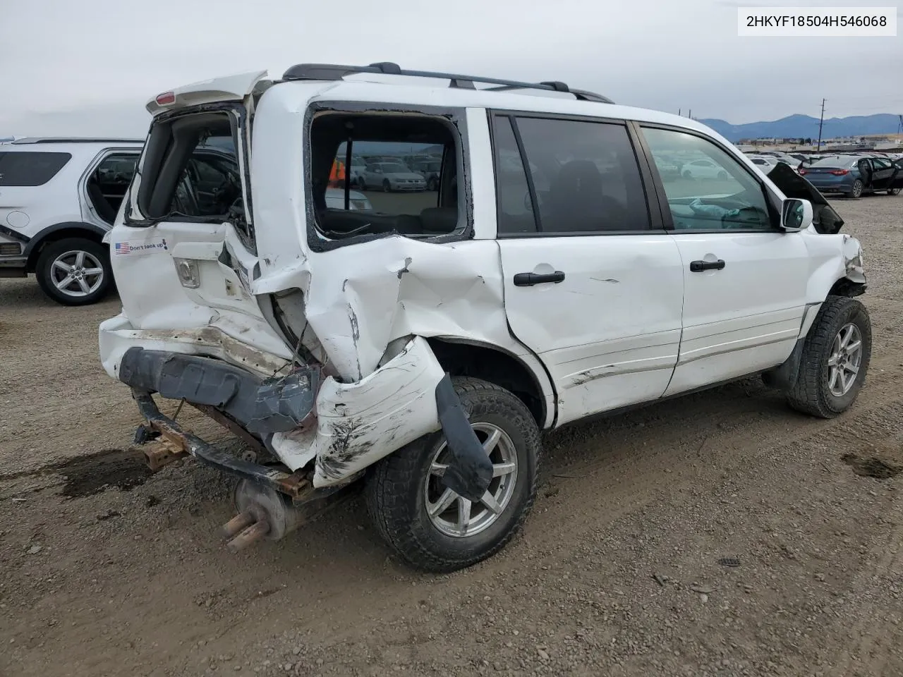 2004 Honda Pilot Exl VIN: 2HKYF18504H546068 Lot: 77096464