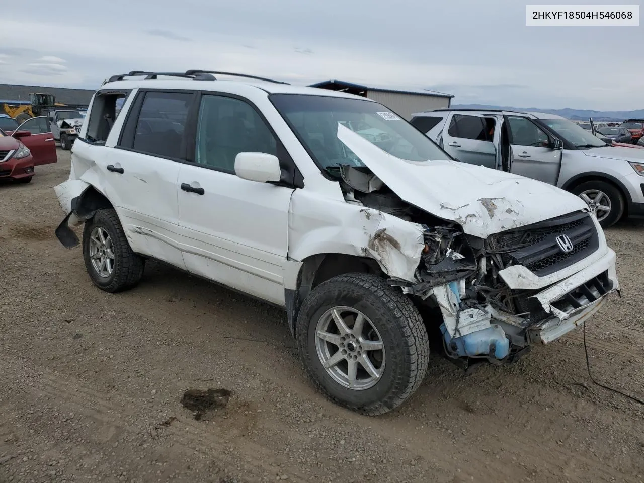 2004 Honda Pilot Exl VIN: 2HKYF18504H546068 Lot: 77096464