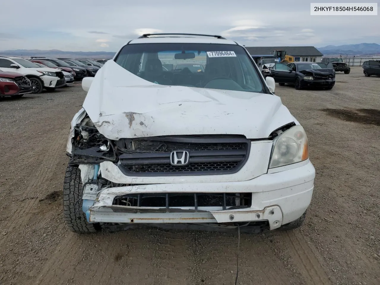 2004 Honda Pilot Exl VIN: 2HKYF18504H546068 Lot: 77096464