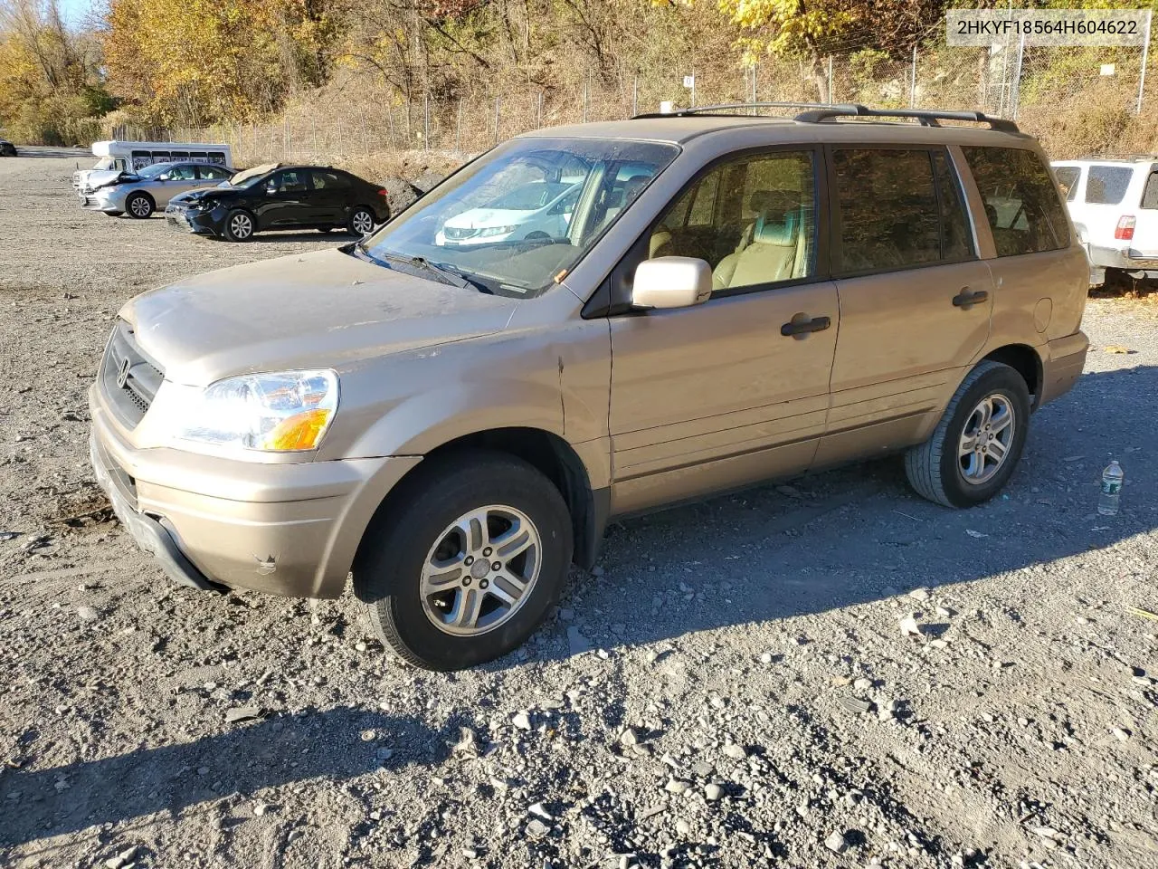 2004 Honda Pilot Exl VIN: 2HKYF18564H604622 Lot: 77142784