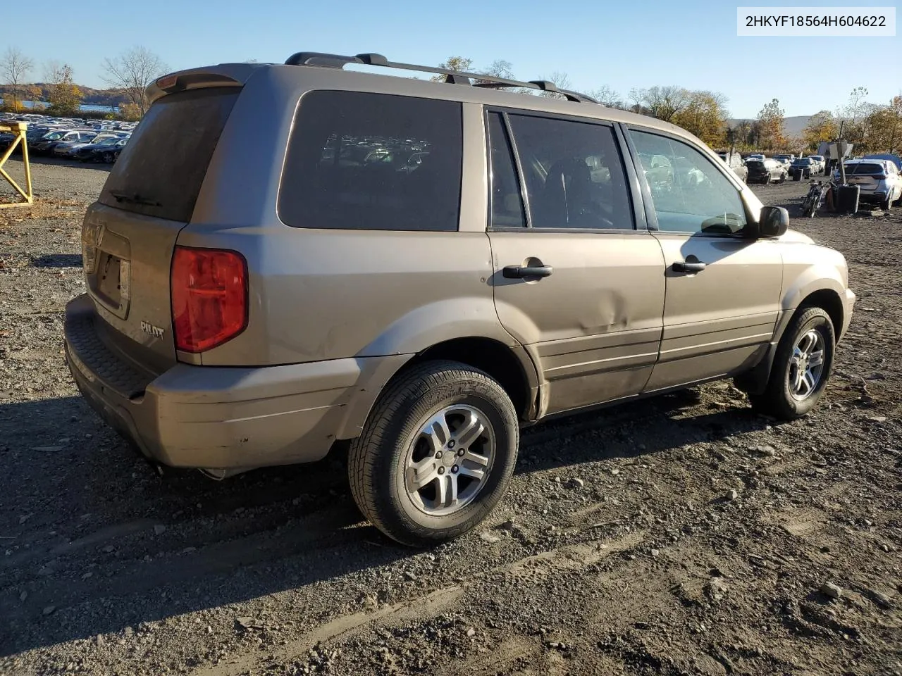 2004 Honda Pilot Exl VIN: 2HKYF18564H604622 Lot: 77142784