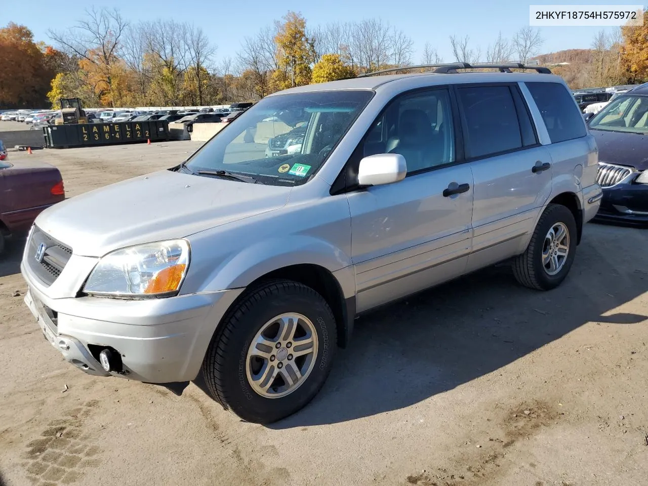 2004 Honda Pilot Exl VIN: 2HKYF18754H575972 Lot: 77149914