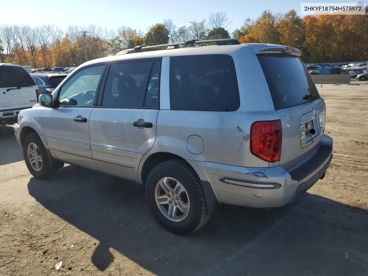 2004 Honda Pilot Exl VIN: 2HKYF18754H575972 Lot: 77149914