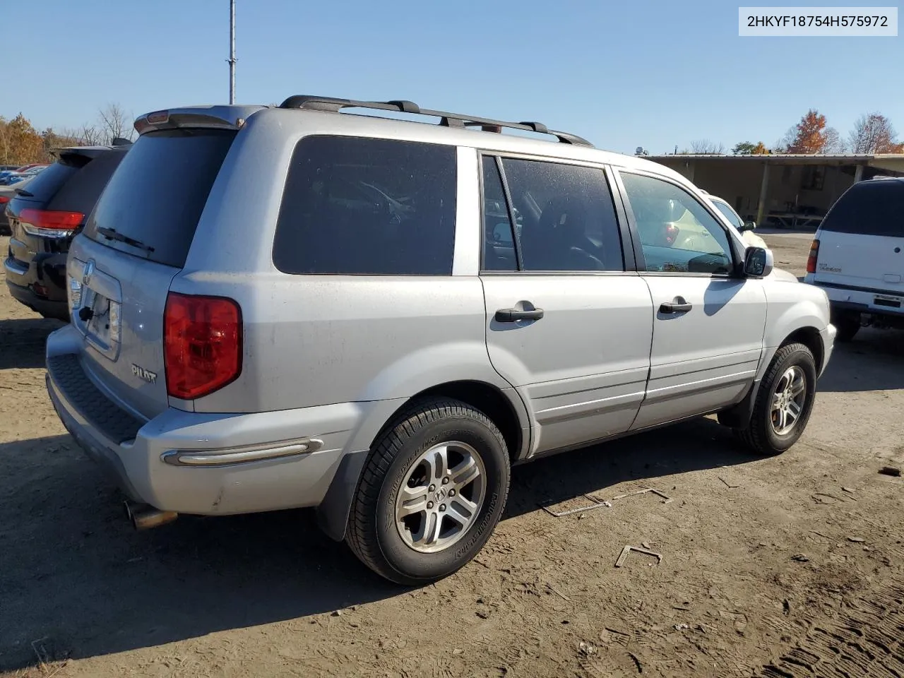 2004 Honda Pilot Exl VIN: 2HKYF18754H575972 Lot: 77149914