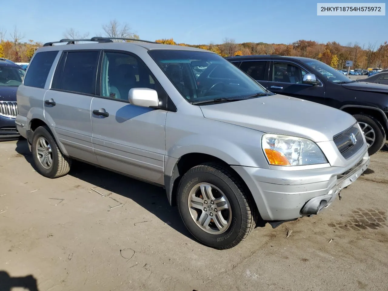 2004 Honda Pilot Exl VIN: 2HKYF18754H575972 Lot: 77149914