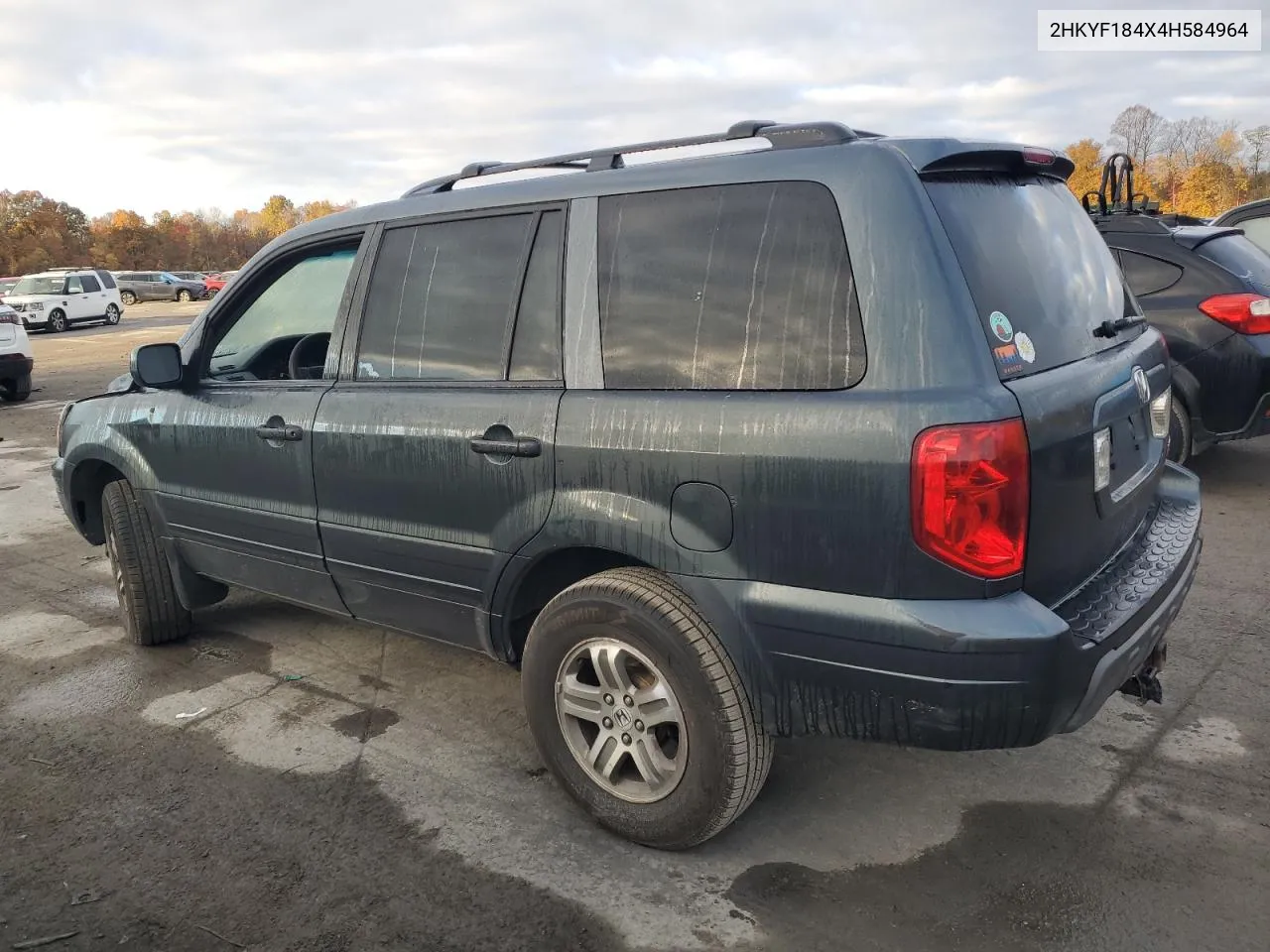 2004 Honda Pilot Ex VIN: 2HKYF184X4H584964 Lot: 77358694