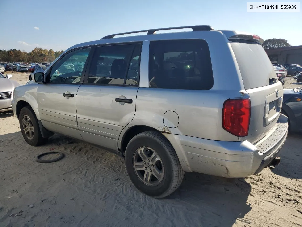 2004 Honda Pilot Ex VIN: 2HKYF18494H555939 Lot: 77810644