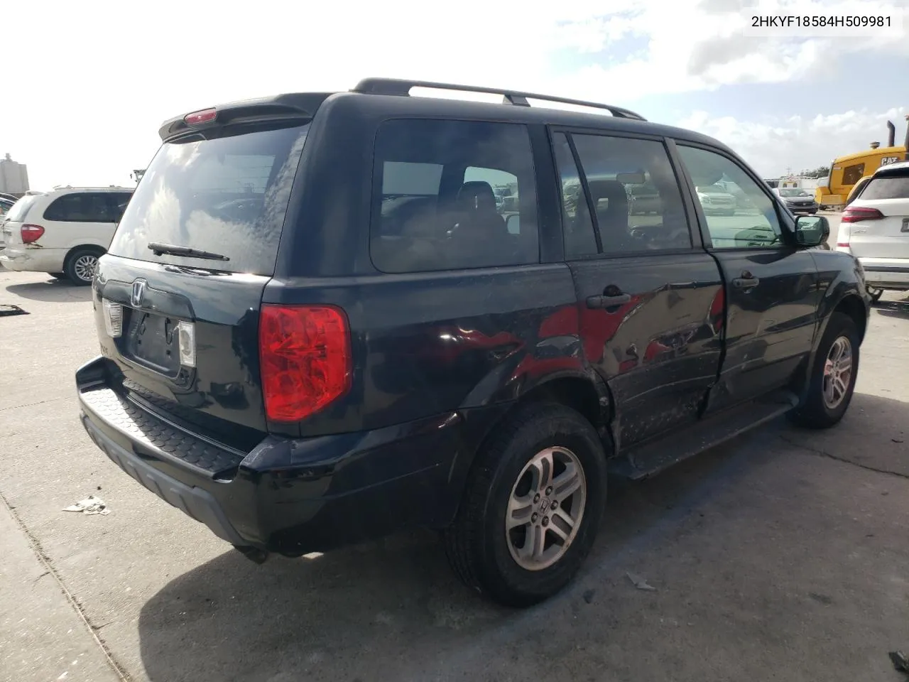 2004 Honda Pilot Exl VIN: 2HKYF18584H509981 Lot: 79142304