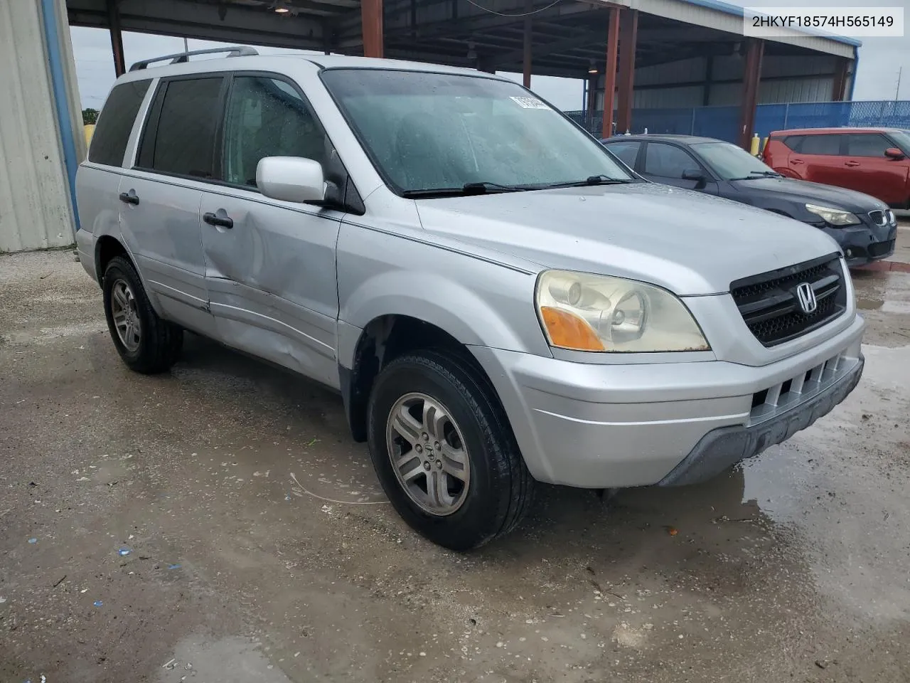 2004 Honda Pilot Exl VIN: 2HKYF18574H565149 Lot: 79758444