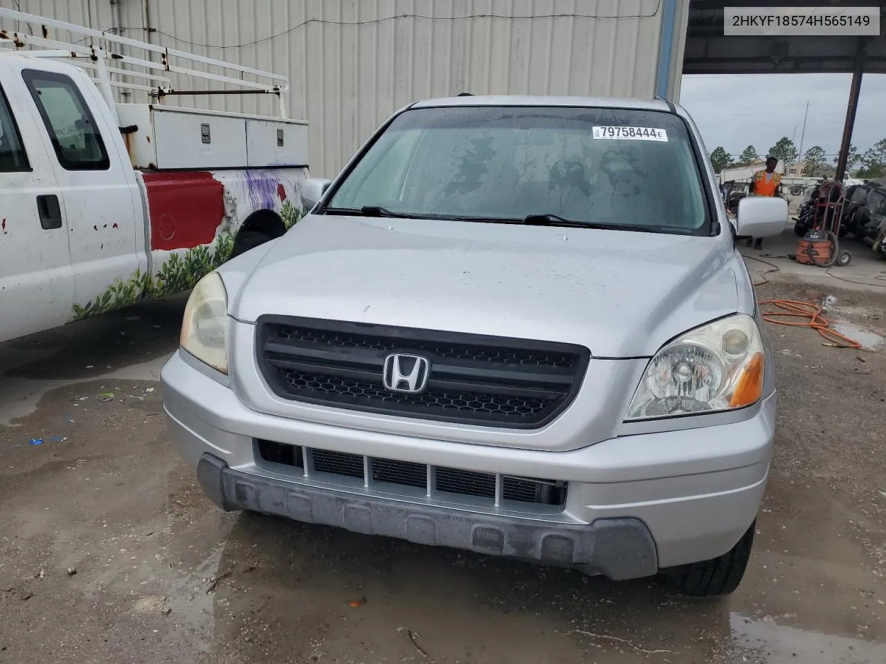 2004 Honda Pilot Exl VIN: 2HKYF18574H565149 Lot: 79758444