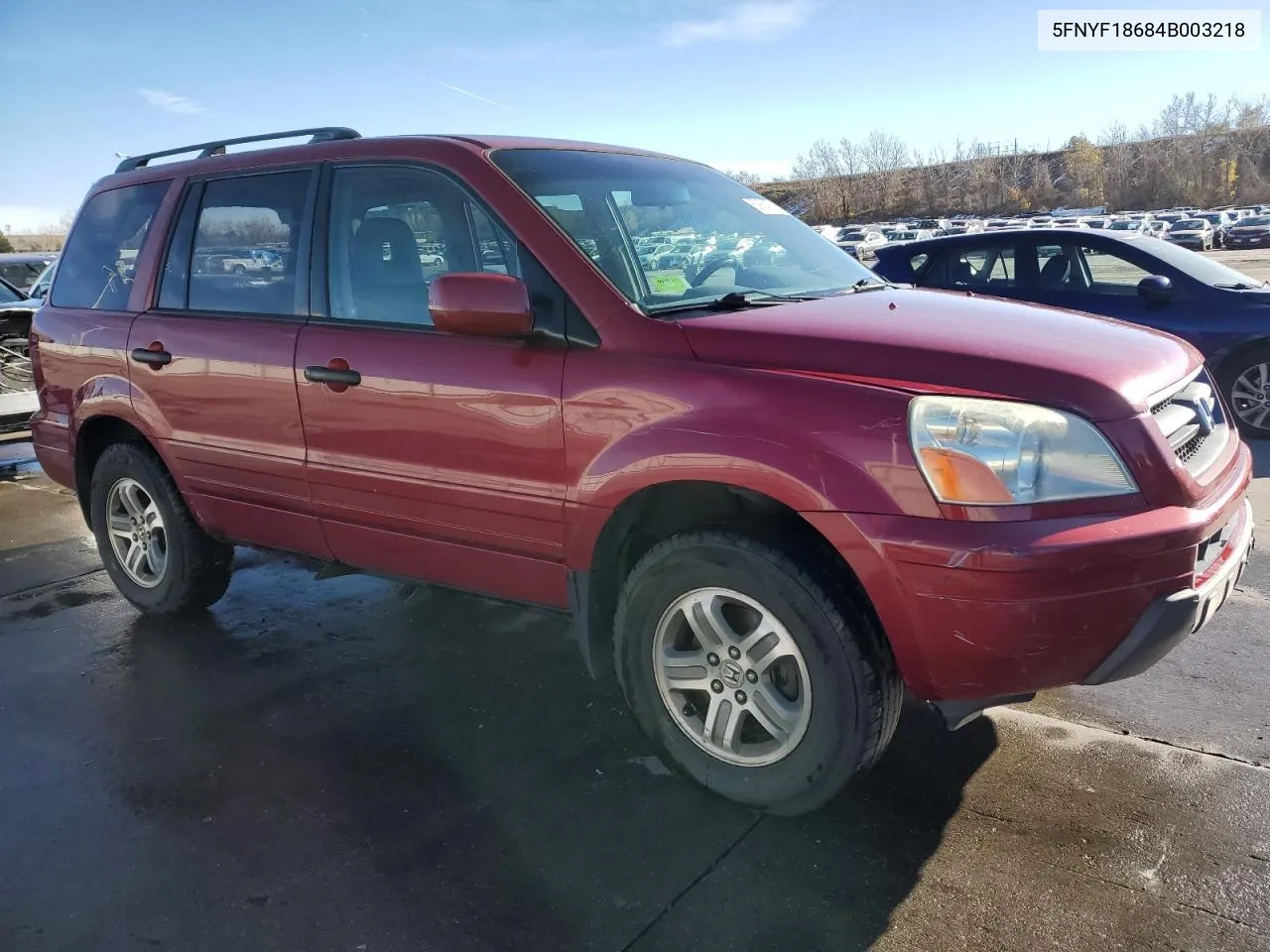 2004 Honda Pilot Exl VIN: 5FNYF18684B003218 Lot: 80924274