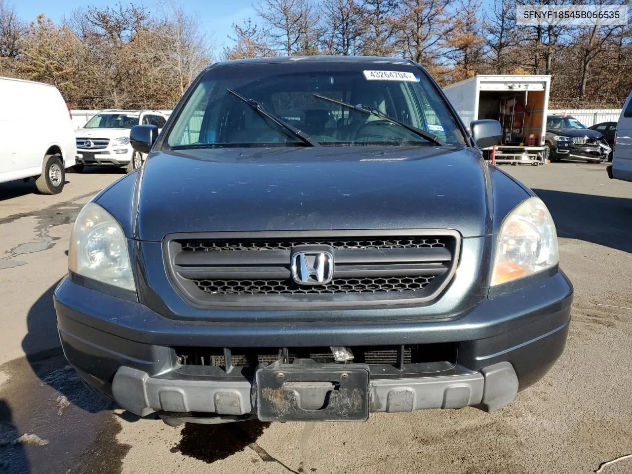 2005 Honda Pilot Exl VIN: 5FNYF18545B066535 Lot: 43264704