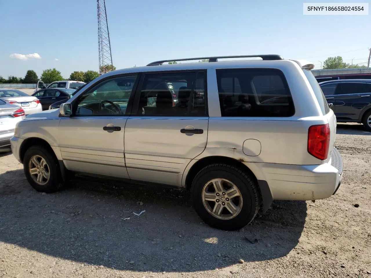 2005 Honda Pilot Exl VIN: 5FNYF18665B024554 Lot: 64025214