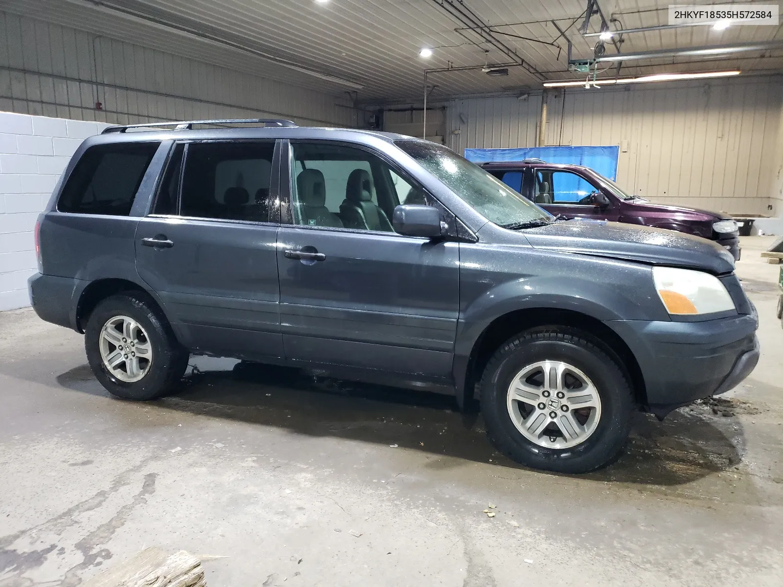 2005 Honda Pilot Exl VIN: 2HKYF18535H572584 Lot: 66656334