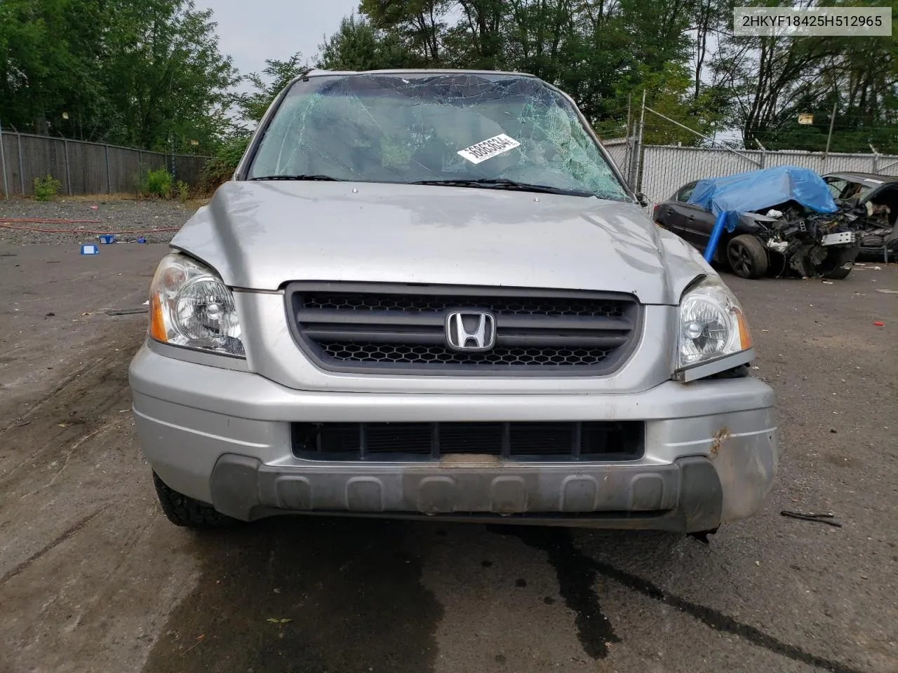 2005 Honda Pilot Ex VIN: 2HKYF18425H512965 Lot: 66863634