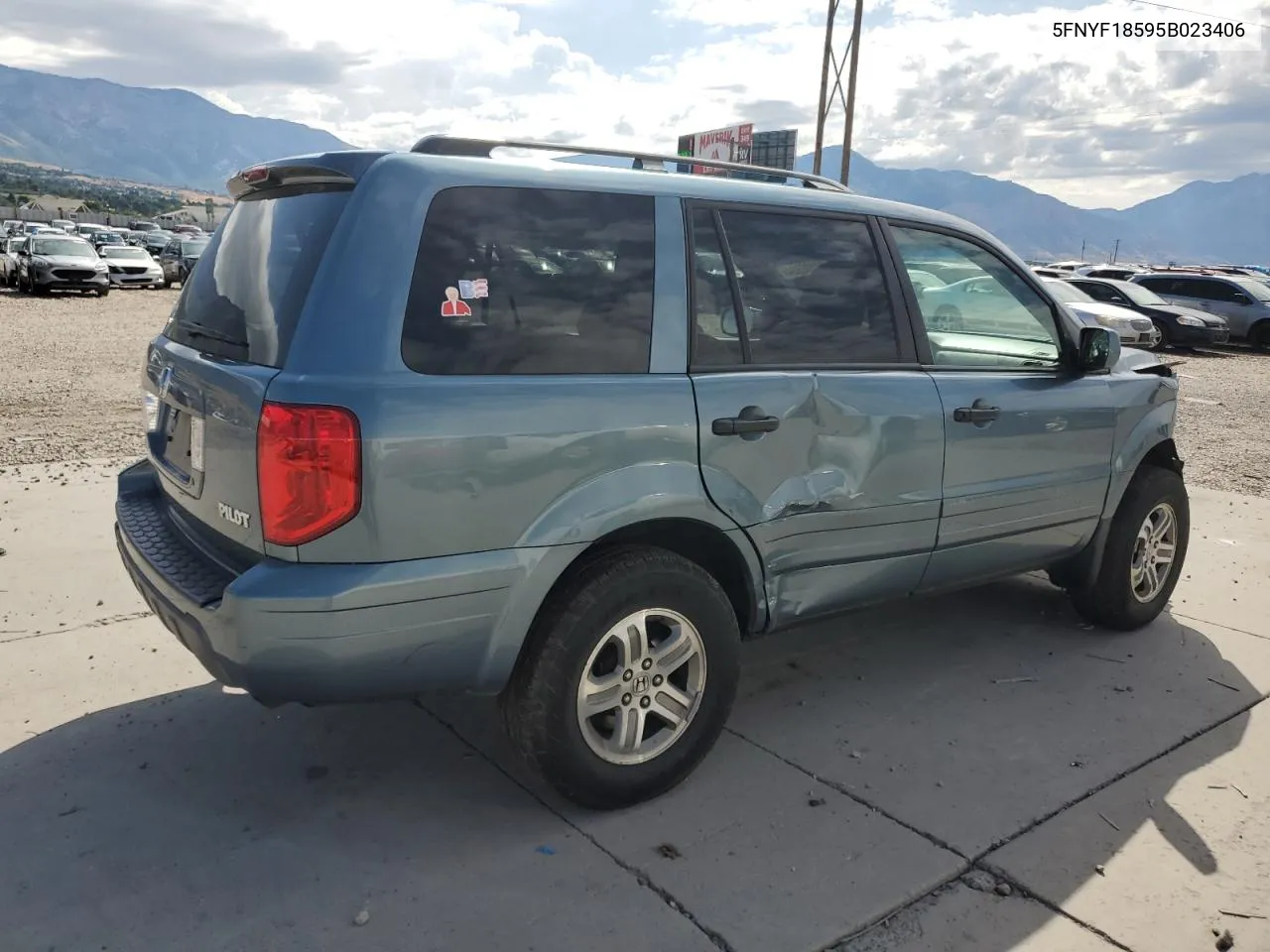 2005 Honda Pilot Exl VIN: 5FNYF18595B023406 Lot: 67196904